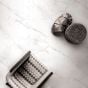 White Marble Effect Matt Rectified Porcelain Floor Tile - 600mm x 600mm