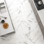 Royale Calacatta Matt White Marble Effect Porcelain Floor Tile - 600mm x 600mm