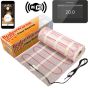 Electric Underfloor Heating Mat 200w/m² With Black iSTAT Thermostat