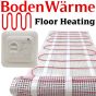 BodenWarme Electric Underfloor Heating Mat + Manual Thermostat 200w / m²