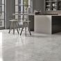 Nordic Silver Grey Marble Effect Polished Porcelain Floor Tile 