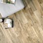 Reclaimed Natural Oak Nailed Wood Effect Floor Tile