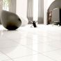 Rectified White Gloss Porcelain Floor Tile - 600mm x 600mm