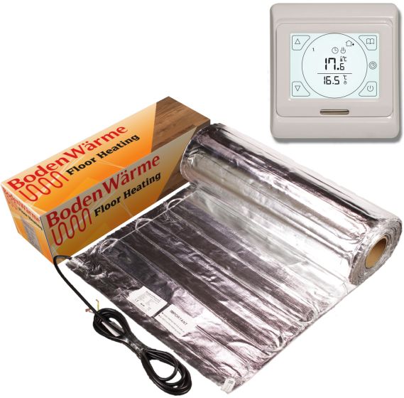 Underfloor Heating Kit for Laminate +Touch Screen Thermostat