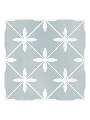 Laura Ashley Wicker Eau De Nil Matt Porcelain Wall & Floor Tile - 300mm x 300mm 