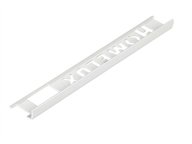 Tile Trim White 6mm Straight Edge PVC Homelux 1.2m