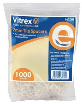 Essential Wall Tile Spacers 2mm x 1000