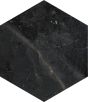 Favo Black Marble Effect Hexagonal Porcelain Wall & Floor Tile - 201mm x 201mm