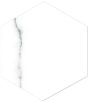 Favo White Marble Effect Hexagonal Porcelain Wall & Floor Tile - 201mm x 201mm