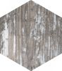 Hexag Wood Effect Porcelain Wall & Floor Tile - 201mm x 201mm
