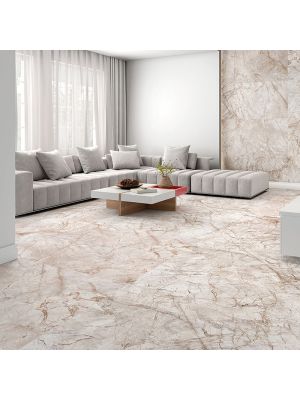 Europa Polished Marble Effect Porcelain Floor Tile - 1200mm  x 1200mm