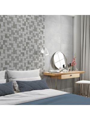 Energy Light Grey Concrete Effect Porcelain Wall & Floor Tile - 600mm x 300mm