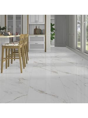 Calacatta Gold Marble Effect Porcelain Floor Tile