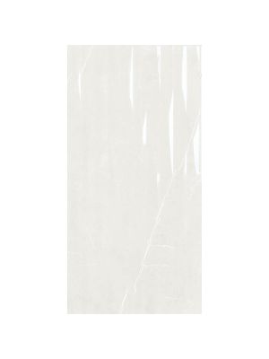 Roma Light Grey Gloss Marble Effect Feature Tile - 600mm x 300mm