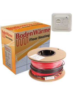 Electric Underfloor Heating Cable + Manual Thermostat