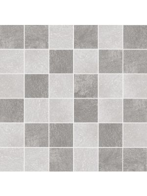 Energy Grey Concrete Effect Porcelain Mosaic Tiles