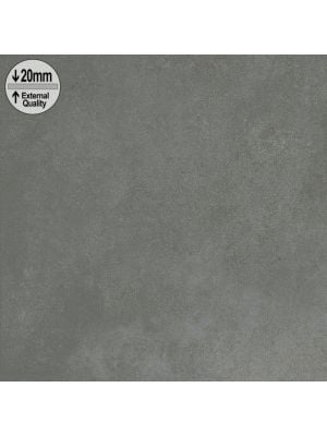 Esterno Dark Grey 20mm Porcelain Tile Paver - 595mm x 595mm