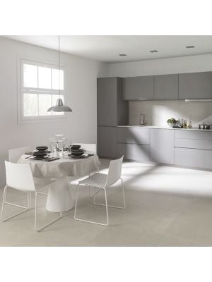 Lappato 800x800mm Light Grey Porcelain Floor Tile