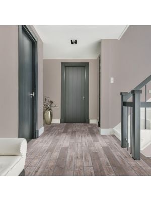 Reclaimed Misty Oak Nailed Wood Effect Floor Tile