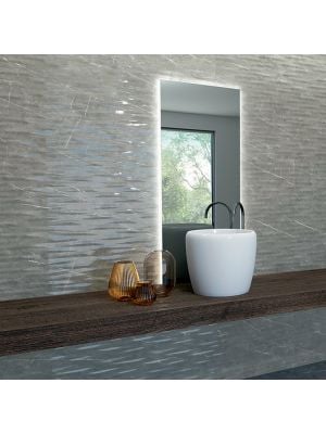 Roma Grey Gloss Marble Effect Feature Tile - 600mm x 300mm
