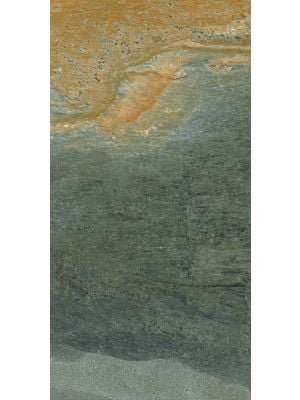 Rustic Slate Effect Riven Multicolour Porcelain Floor Tile - 600mm x 300mm
