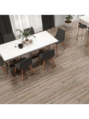 Thetford Natural Oak Wood Effect Porcelain Floor Tile - 1200mm x 233mm