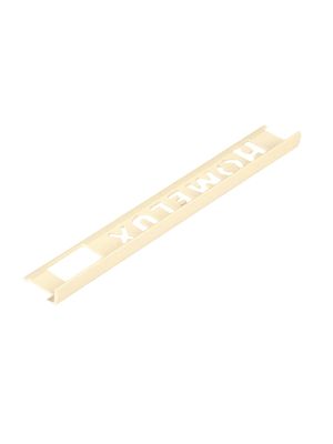 Tile Trim Soft Cream 6mm Straight Edge PVC Homelux 1.2m