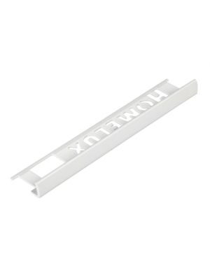 Tile Trim White 8mm Straight Edge PVC Homelux 1.2m