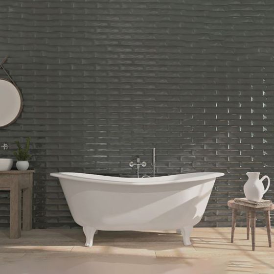 Cotswold Dark Grey Wall Tile - 75mm x 300mm
