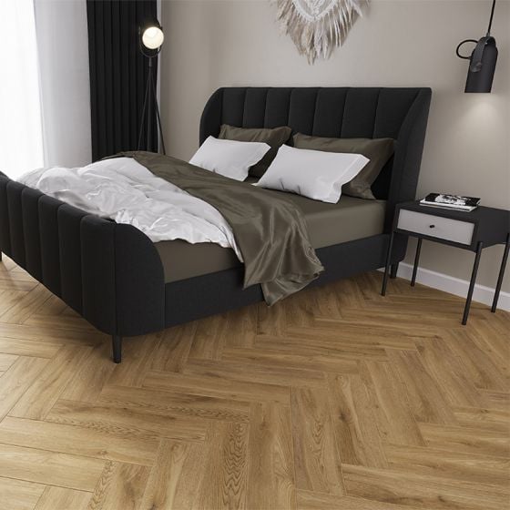 Andes Roble Oak Wood Effect Porcelain Floor Tile - 600mm x 150mm