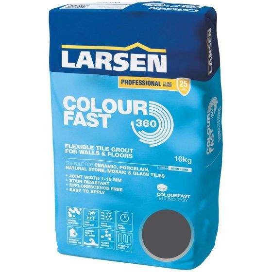 Colour Fast 360 Flexible Wall & Floor Grout Anthracite 10kg