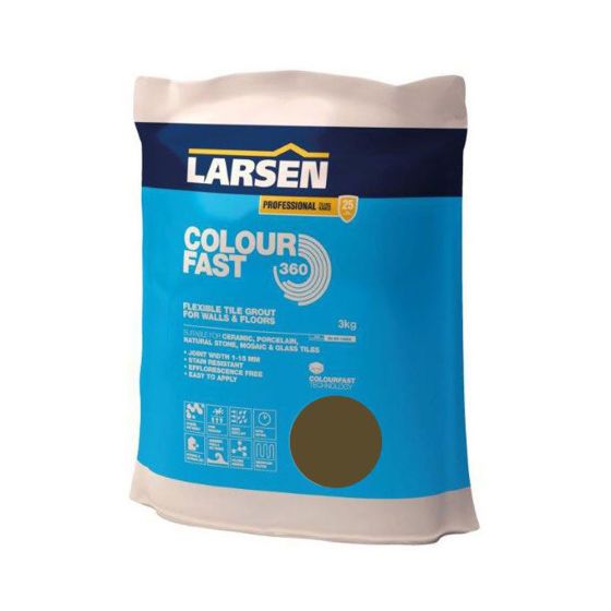 Colour Fast 360 Flexible Wall & Floor Grout Walnut 3kg