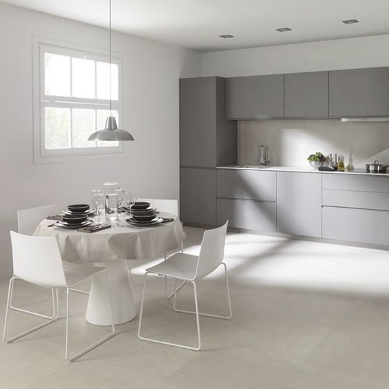 Metropolitan Light Grey Matt Porcelain Floor Tile - 800mm x 800mm